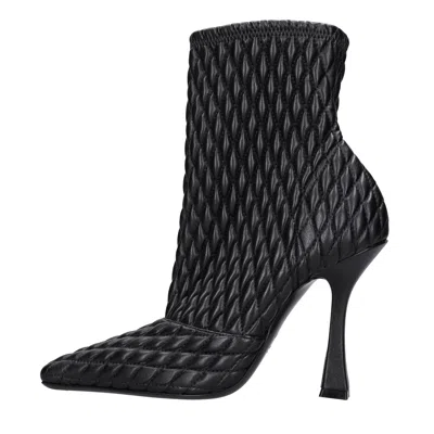 Casadei Boots Black In Nero Neri E Grigi