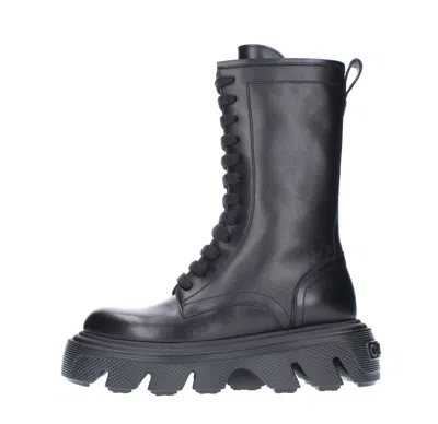 Casadei Boots Black In Nero Neri E Grigi