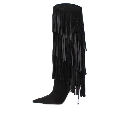 Casadei Boots Black In Nero Neri E Grigi