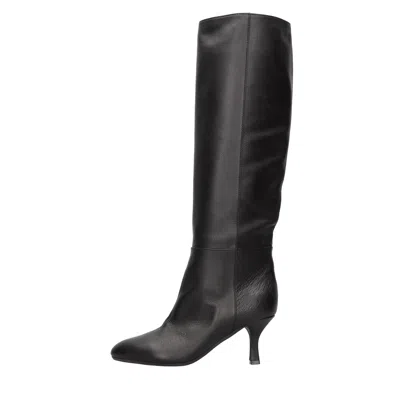 Casadei Boots Black In Nero Neri E Grigi