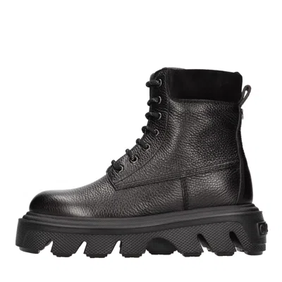 Casadei Boots Black In Nero Neri E Grigi
