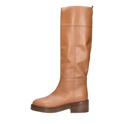 Casadei Boots Brown In Marrone Marroni