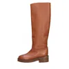 Casadei Woman Boot Camel Size 11 Leather In Marrone Marroni