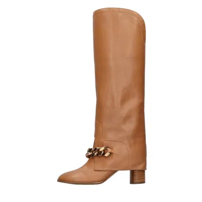 Casadei Boots Brown In Marrone Marroni
