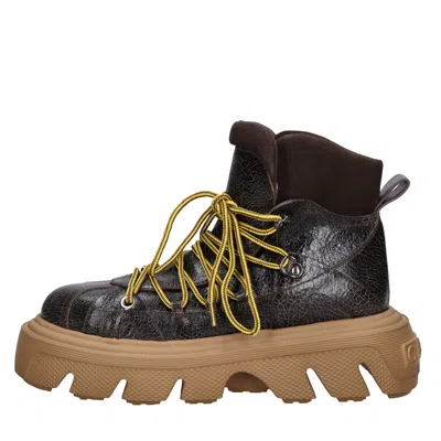 Casadei Boots Brown In Marrone Marroni