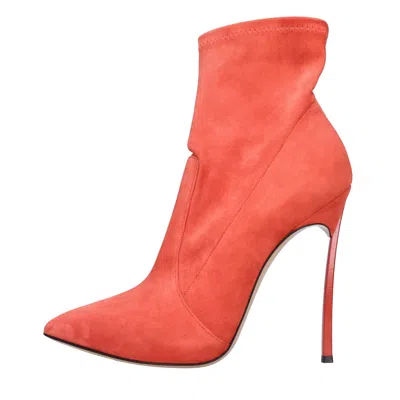 Casadei Boots Orange In Arancio Vivaci