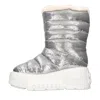 Casadei Boots Silver In Argento Metallici E Grigi