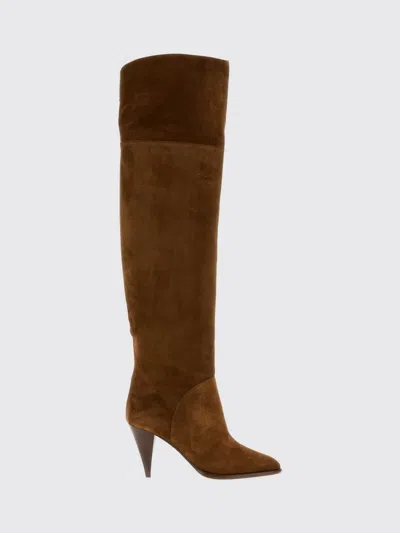 Casadei Boots Woman Color Brown In Multi