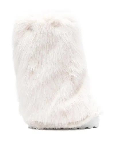 Casadei Double-face High Boots In White