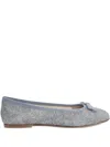 Casadei Bow-embellished Calf Leather Flats