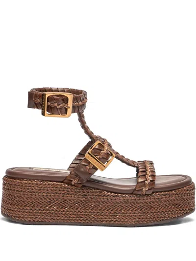 Casadei Braided-strap Heeled Sandals