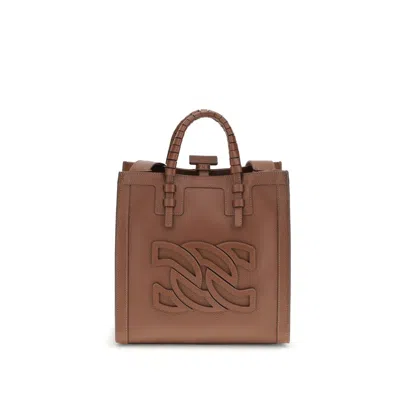 Casadei Brown Calf Leather Bos Taurus Shoulder Women's Bag