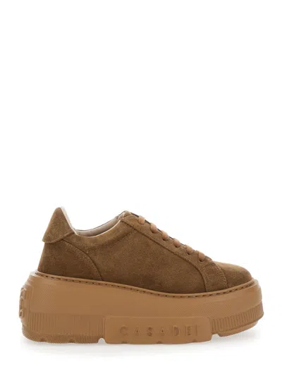 Casadei Nexus Suede Sneakers In Animal Print