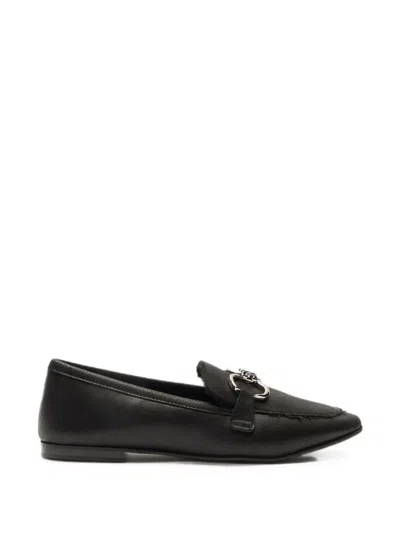 Casadei Bufaland Chain-detail Loafers In Black