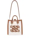 Casadei Canvas And Leather Tote Bag