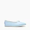 Casadei Capalbio Leather Ballet Flats - Woman Flats And Loafers Sky 39