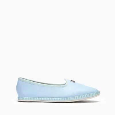 Casadei Capalbio Leather Ballet Flats - Woman Flats And Loafers Sky 39
