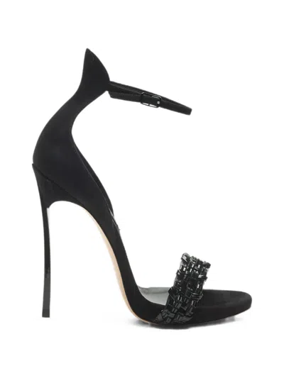 Casadei Cappa Blade Godyva Sandals In Black