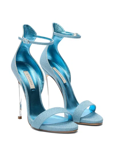 Casadei Cappa Blade Heeled Sandals In Blue