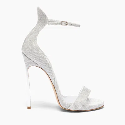 Casadei Cappa Blade Sandal - Woman Sandals Silver 41