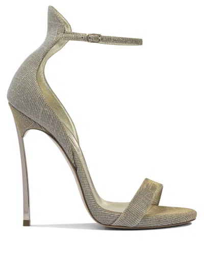 Casadei 125mm Blade Ankle-strap Sandals In Gray