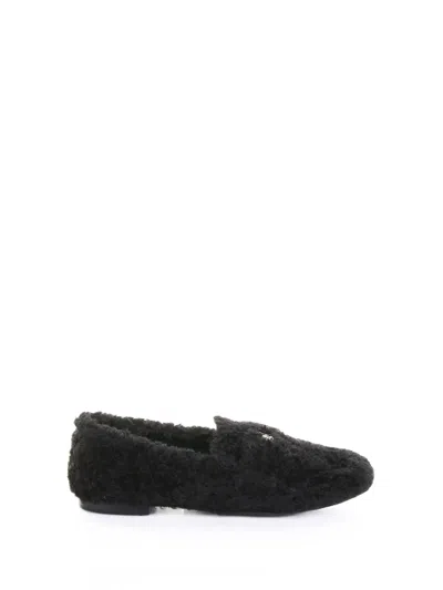 Casadei Black Teddy Moccasin