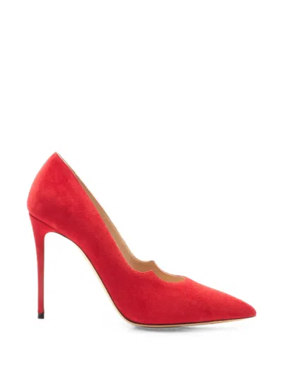 Casadei Cats Suede Pumps In Red
