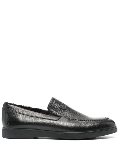 Casadei Cervo Mocassins In Black