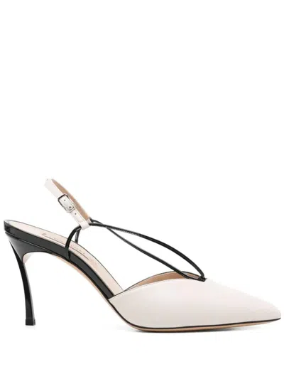 Casadei Chanel Menorca Tiffany T. 080 Shoes In Beige