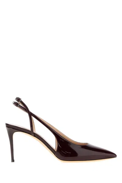 Casadei High Heel Shoes Woman Color Red In Brown