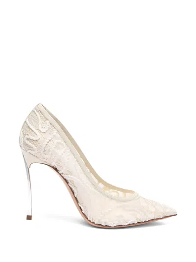 Casadei Chantilly Blade Lace Stiletto Pumps In Multi