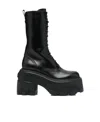 Casadei Chunky Sole Lace-up Boots In Black