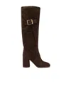 Casadei Cleo Kate 85mm Suede Boots