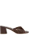 Casadei Heel Sandal In Brown