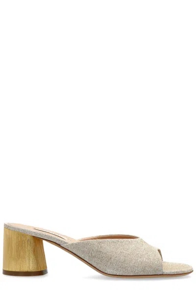 Casadei 50mm Cleo Opera Bellagio Sandals In Beige