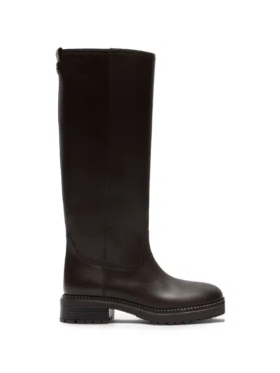 Casadei Concept Symphony Lug-sole Boots In Brown