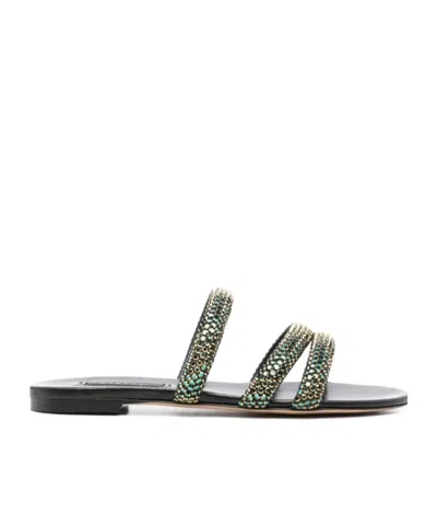 CASADEI CRYSTAL DECORATIVE SLIPPERS