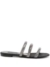 Casadei Stratosphere Embellished Sandals In Black