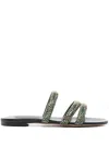 Casadei Crystal Embellished Sandals