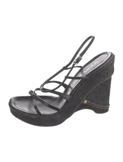 Pre-owned Casadei Denim Sandals In Blue