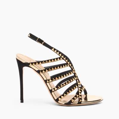 Casadei Divine Sandal - Woman Sandals Gold Black 36