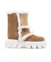 Casadei Dolomiti Marica Suede Boots In White