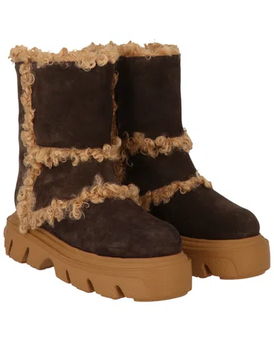 Casadei Dolomiti Suede Boot In Brown
