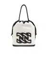 Casadei Cotton-canvas Bucket Bag In White