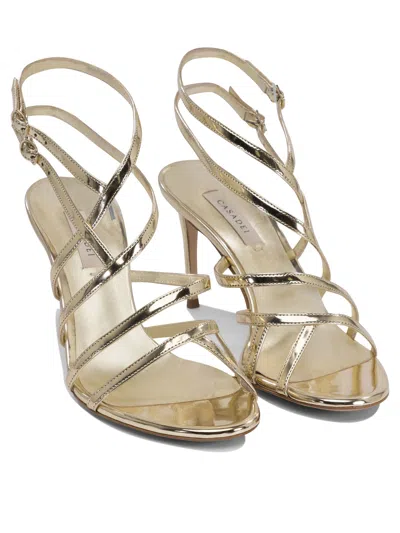 Casadei Elegant Women's Sandals For Ss25 In Gold