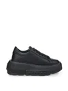 Casadei Low Top Platform Sneakers In Black