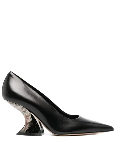Casadei Elodie 85mm Sculpted Pumps In Black