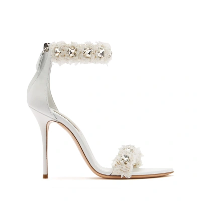 Casadei Elsa Leather Sandals - Woman Sandals White 40