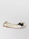 Casadei Queen Bee Ballerina Shoes In Goldust
