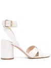 Casadei Emily Viky 80mm Sandals In Neutrals